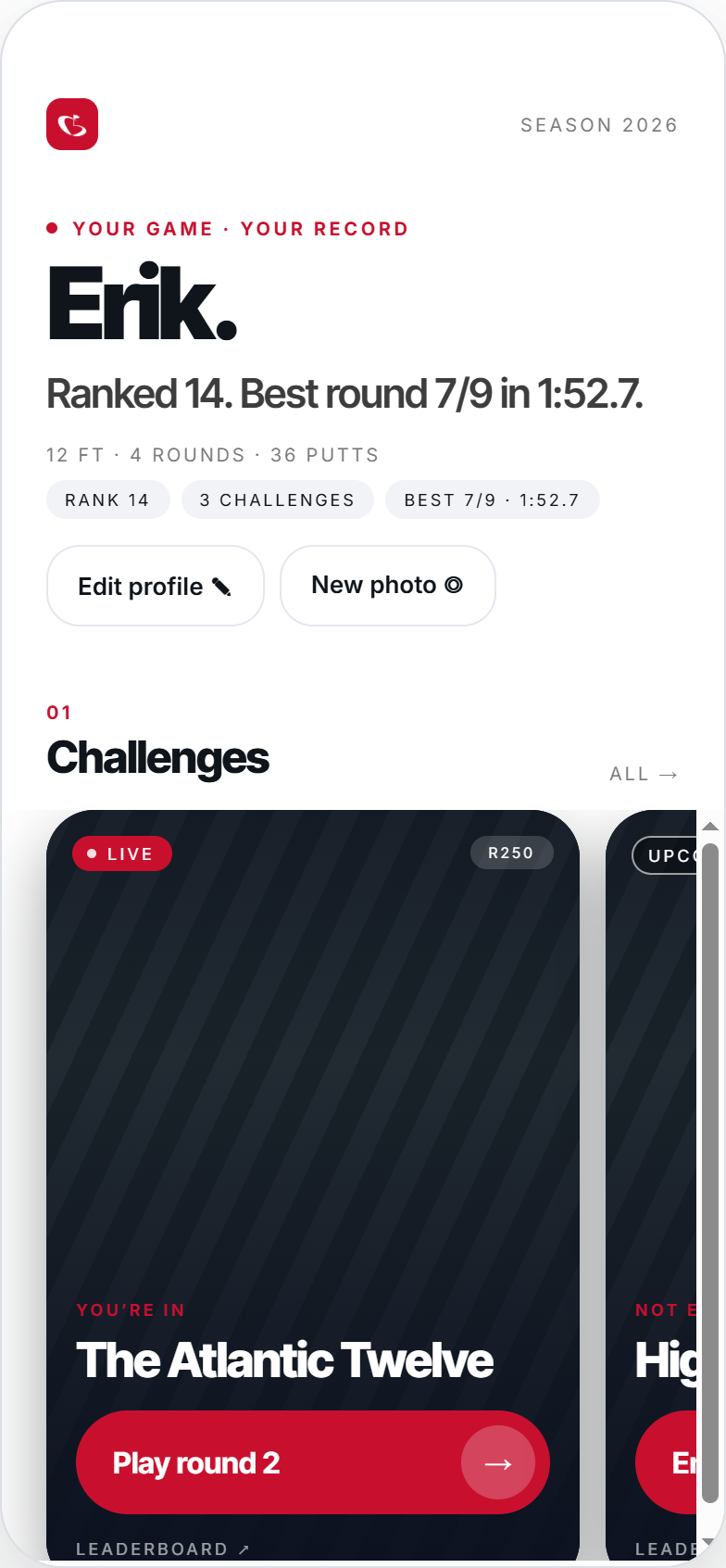 My game — every round, every number